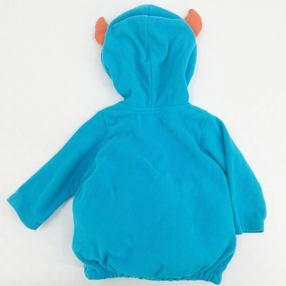 Carters Baby Monster Hooded Fleece Halloween Costume Zip Up Jacket Size‎ 12M